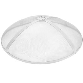 VEVOR Fire Pit Spark Screen Round 30", Reinforced Heavy Duty Steel Metal Cover, Outdoor Firepit Lid