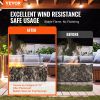 VEVOR Glass Wind Guard for Rectangular Fire Pit Table 36 x 16 x 7.5 Inch
