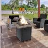 28" 48000 BTU Propane Gas Fire Pit Table