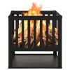 Fire Pit 15.7"x15.7"x15.7" Steel
