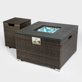 Rattan Propane Tank Cover Gas Bottle Cover Outdoor Wicker Gas Cylinder Cover (Color: as Pic)