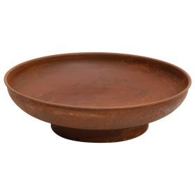 Fire Pit 22.4" Steel (Color: Brown)