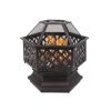 Outddor Patio Garden Beach Camping Bonfire Party Fire Pit With BBQ Grill