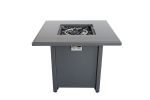 Fire Pit for Outdoor Home Garden Backyard Fireplace (30 Inch Steel Grey)