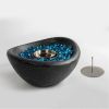 Tabletop Fire Pit Black, Outdoor & Indoor Fire Pit, Portable Concrete Fire Pit, Personal Ethanol Fireplace, Outdoor Table Top Fire Pit