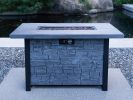 44" W x 25" H Outdoor Fire Pit Table 50000BTU